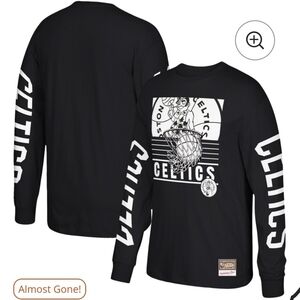 Boston Celtics Black Long Sleeve Shirt